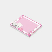 Adorable White Kitten Post-it Klebezettel (angewinkelt)