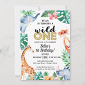 Adorable Wild One Einladung zum ersten Geburtstag (Vorderseite)