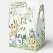 Adorable Wild One Safari Animals Party Box Geschenkschachtel (Geöffnet)