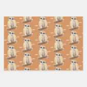 Adorable Wild Safari Meerkat Geburtstag Geschenkpapier Set (Vorderseite 3)