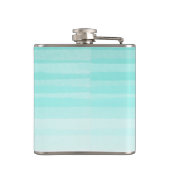 Adorable Winking Emoji Face-Sei immer glücklich Flachmann (Rückseite)