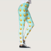 Adorable Winking Emoji Face-Sei immer glücklich Leggings (Rechts)