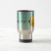 Adorable Winking Emoji Face-Sei immer glücklich Reisebecher (Mittel)