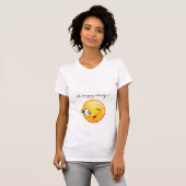 Adorable Winking Emoji Face-Sei immer glücklich T-Shirt (Vorne ganz)