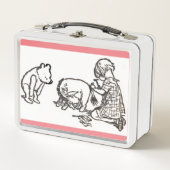 Adorable Winnie the Pooh and Piglet Metal Lunch Bo Metall Brotdose (Vorderseite)