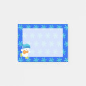 Adorable Winter Thema Schnee Baby Snowman Post-it Klebezettel (Vorderseite)