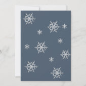 Adorable winter wonderland dress sweet 16 einladung (Rückseite)