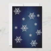 Adorable winter wonderland dress sweet 16 einladung (Rückseite)