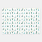 Adorable Winterdelikatbäume, Weihnachten Geschenkpapier Set (Vorderseite 2)