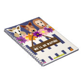 Adorable "Wir werden Gewartet" Hunde Notizblock (Rechte Seite)