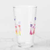 Adorable Wirble Silhouette Katzen Glas (Links)