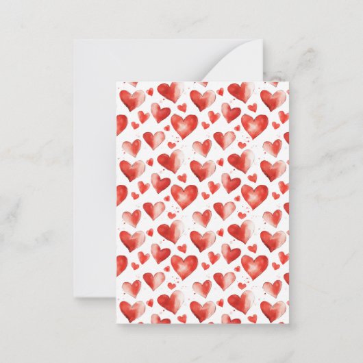 Adorable Woodland Animals Kid's Valentine Card Mitteilungskarte (Rückseite)