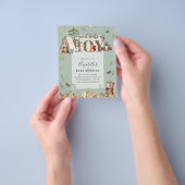 Adorable Woodland Bären Camping Boys Babydusche in Flyer (Gruppe)