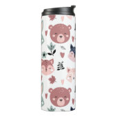 Adorable Woodland Creatures With Hearts Thermosbecher (Nach links gedreht)