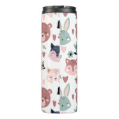 Adorable Woodland Creatures With Hearts Thermosbecher (Rückseite)
