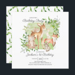 Adorable Woodland Friends Boys1 zum Geburtstag Einladung<br><div class="desc">Super niedliche Waldfreunde im Wasserfarbenwald Geburtstagsfeier mit dem süßesten Hirsch,  Eichhörnchen,  Fuchs,  Hasen,  Raccoon & Bär. Kann auch für den 2.,  3. und 4. Geburtstag genutzt werden.</div>