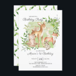 Adorable Woodland Friends Boys 1. Geburtstag Einladung<br><div class="desc">Super niedliche Waldfreunde im Wasserfarbenwald Geburtstagsfeier mit dem süßesten Hirsch,  Eichhörnchen,  Fuchs,  Hasen,  Raccoon & Bär. Kann auch für den 2.,  3. und 4. Geburtstag genutzt werden.</div>