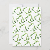 Adorable Woodland Friends Girls 1. Geburtstag Einladung (Rückseite)