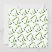 Adorable Woodland Friends Girls 1. Geburtstag Einladung (Rückseite)