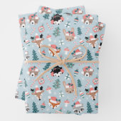 Adorable Woodland Weihnachtstiermuster Geschenkpapier Set (Beispiel)