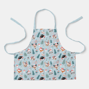 Adorable Woodland Weihnachtstiermuster Schürze