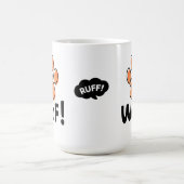 Adorable Woof Dog Liebhaber Kaffee Tasse (Mittel)