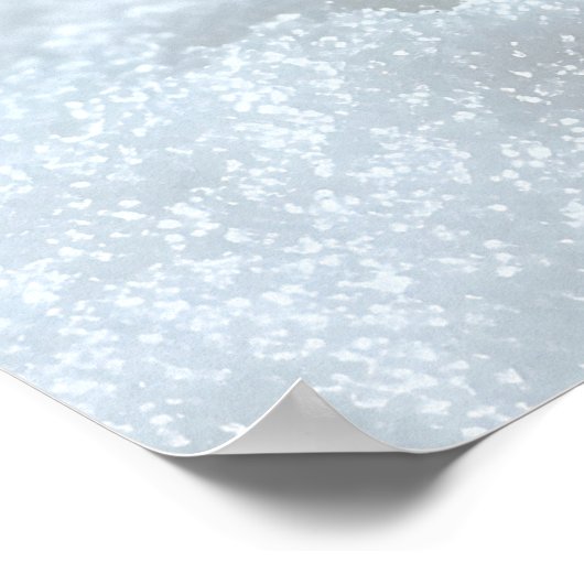 Adorable Wool Snowman mit Hat & Scarf Design Poster (Ecke)