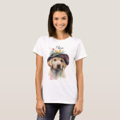 ADORABLE YELLOW LABRADOR RETRIEVER PUPPER T-Shirt (Vorne ganz)