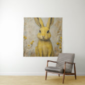 Adorable Yellow Rabbit Wandteppich (Beispiel)