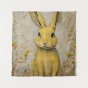 Adorable Yellow Rabbit Wandteppich