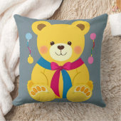 Adorable Yellow Teddy Bär Kissen (Decke)