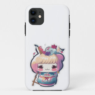 Adorable Yokai Friends: Kawaii Yokai Sticker Case-Mate iPhone Hülle