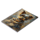 Adorable Yorkie Hund in Brille Brille 163 Notizblock (Linke Seite)