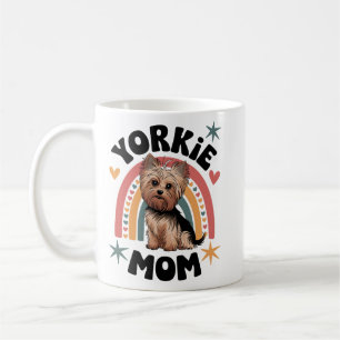 "Adorable Yorkie Mama Artwork for Dog Lovers" Kaffeetasse