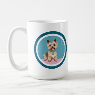 Adorable Yorkshire Terrier Illustration Kaffeetasse