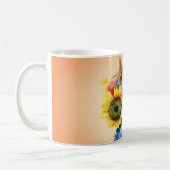 Adorable Yorkshire Terrier Sunflower Kaffeetasse (Links)