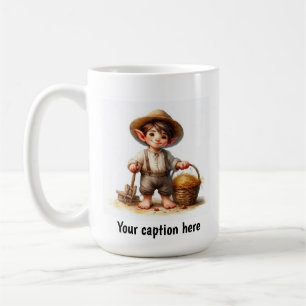 Adorable Young Munchkin in Vintager Kleidung Kaffeetasse