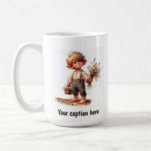 Adorable Young Munchkin in Vintager Kleidung Kaffeetasse