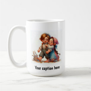 Adorable Young Munchkins in Vintager Kleidung Kaffeetasse