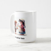 Adorable Young Munchkins in Vintager Kleidung Kaffeetasse (Vorderseite Links)