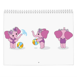 Adorable Zeichnend Süße Tier Kinder Illustration Kalender
