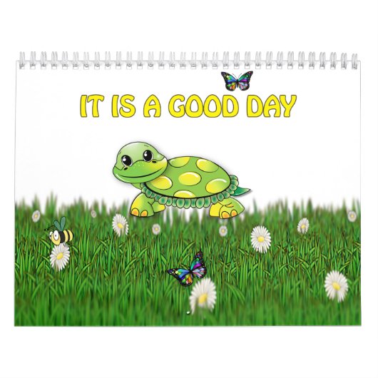 Adorable Zeichnend Süße Tier Kinder Illustration Kalender (Titelbild)