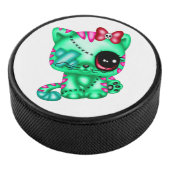 Adorable Zombie Kitty  Eishockey Puck (3/4)