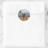 Adorable Zwergspitzhündin Aufkleber (Tasche)