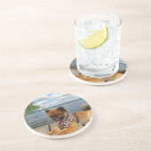 Adorable Zwergspitzhündin Untersetzer (Seite)