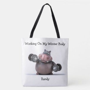 Adorables 3D Hippo Wafting Gewicht Tasche