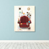 Adorables 3D Universe Lots Leinwanddruck (Insitu (Holzboden))