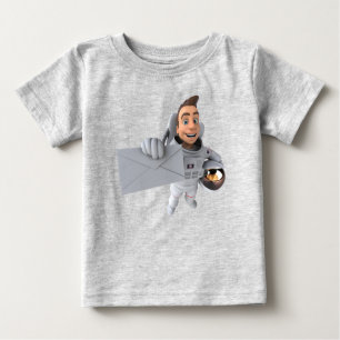 Adorables 3D Universe Niedlich Astronaut T - Shirt