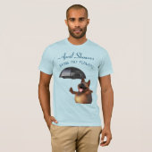 Adorables 3D Universe Niedlich Dog April Duwers T- T-Shirt (Vorne ganz)