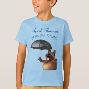 Adorables 3D Universe Niedlich Dog April Duwers T- T-Shirt
